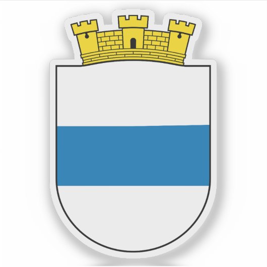 Wapen van Zug, Zwitserland Sticker (Voorkant)