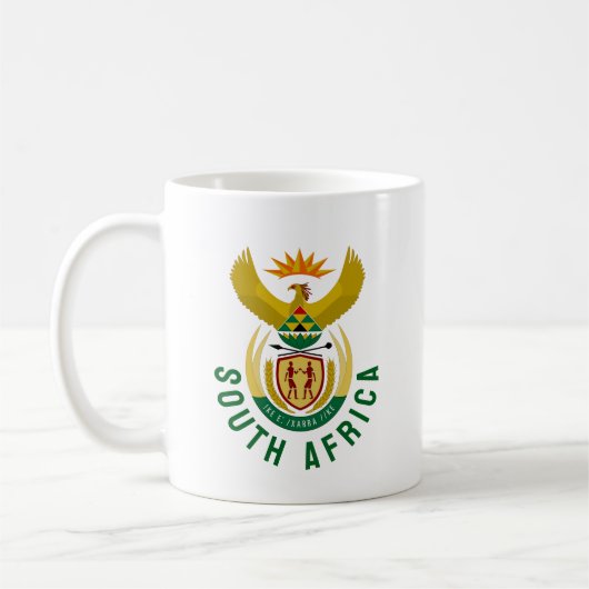 Wapen van Zuid-Afrika Koffiemok (Links)