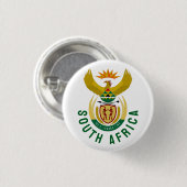 Wapen van Zuid-Afrika Ronde Button 3,2 Cm (Voorkant /achterkant)