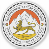 Wapen van Zuid-Ossetië Sticker (Voorkant)