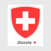Wapen van Zwitserland Sticker (Vel)
