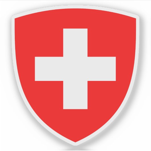 Wapen van Zwitserland Sticker (Voorkant)