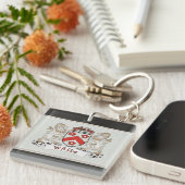Wapen Witte achternaam Sleutelhanger (Voorkant Rechts)