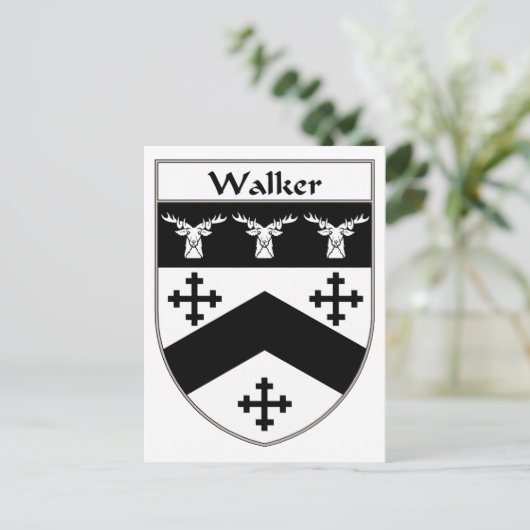 Wapenbekleding/familiekust Briefkaart (Staand voorkant)