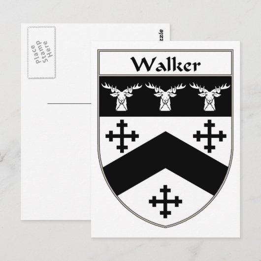 Wapenbekleding/familiekust Briefkaart (Voorkant / Achterkant)