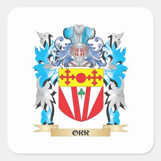 Wapenbekleding - familiekust vierkante sticker (Voorkant)