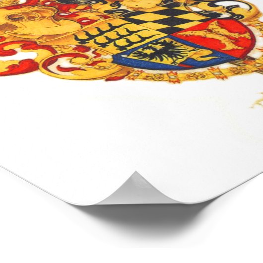 Wapenbekleding met palmboom poster (Hoek)