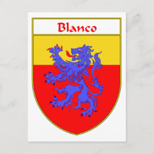 Wapenbekleding van Blanco/familiekust Briefkaart