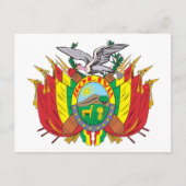 Wapenbekleding van bolivia briefkaart (Voorkant)