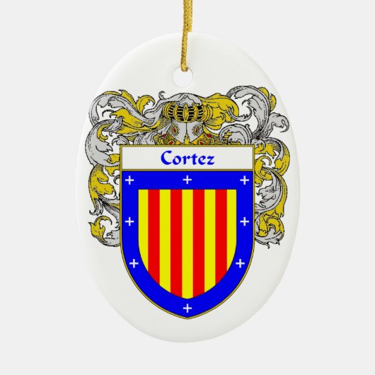 Wapenbekleding van Cortez Keramisch Ornament (Voorkant)