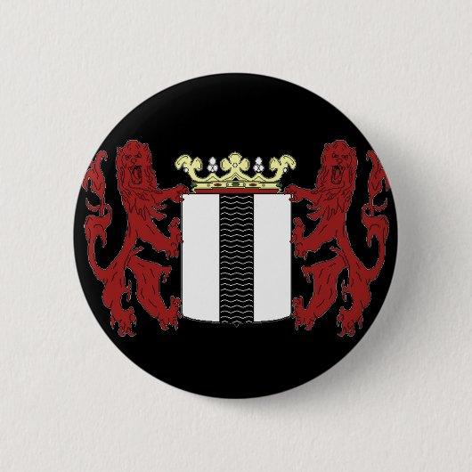 Wapenbekleding van Delft Ronde Button 5,7 Cm (Voorkant)