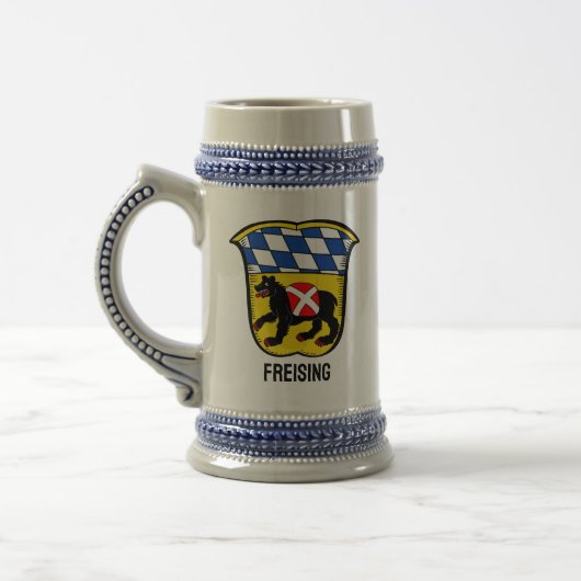 Wapenbekleding van Freising, Duitsland Bierpul (Links)