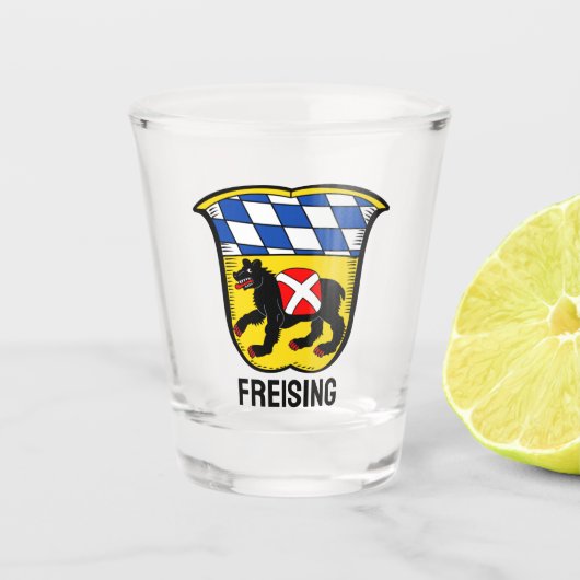 Wapenbekleding van Freising, Duitsland Shot Glas (Voorkant)