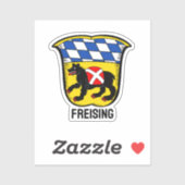 Wapenbekleding van Freising, Duitsland Sticker (Vel)