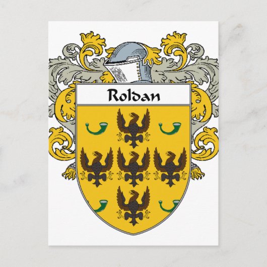 Wapenbekleding van Roldan (bestuurd) Briefkaart (Voorkant)