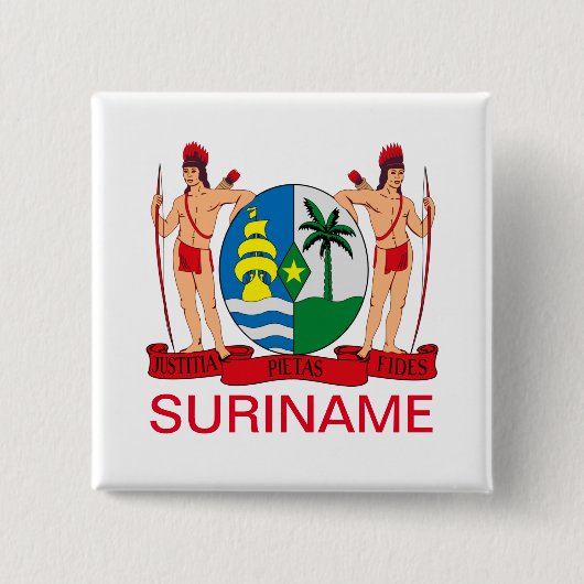 Wapenbekleding van Surinaamse Button (Voorkant)