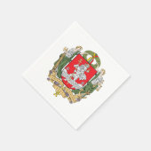 Wapenbekleding van Vilnius, Litouwen Napkins Servet (Hoek)