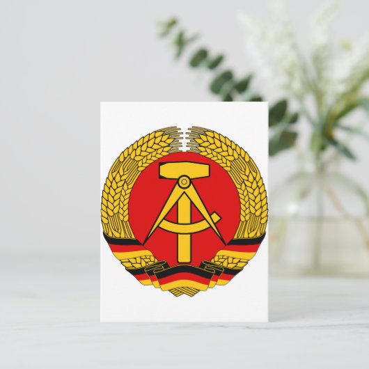 wapenbezit van Oost-Duitsland Briefkaart (Staand voorkant)