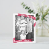 Wapend met Briefkaart van de Liefde Kerstfotokaart (Staand voorkant)