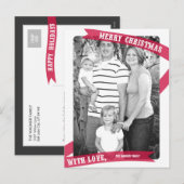 Wapend met Briefkaart van de Liefde Kerstfotokaart (Voorkant / Achterkant)