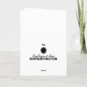 Wapend met de liefdeskerstfotokaart feestdagen kaart (Achterkant)