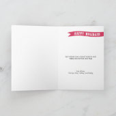 Wapend met de liefdeskerstfotokaart feestdagen kaart (Binnen)