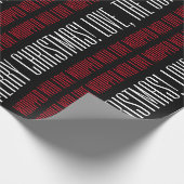 Wapend met kerstfeest cadeaupapier (Hoek)