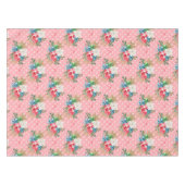 Wapende kerstcadeaudozen Witte sneeuwvlokken Tafelkleed (Voorkant (Horizontaal))