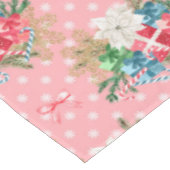 Wapende kerstcadeaudozen Witte sneeuwvlokken Tafelkleed (Gekanteld)