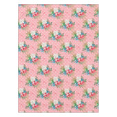 Wapende kerstcadeaudozen Witte sneeuwvlokken Tafelkleed (Voorkant)