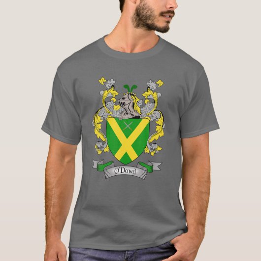 Wapendeklaag | O'dowd Familienaam Crest T-shirt (Voorkant)