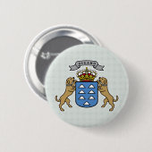 Wapendetails van de Canarische Eilanden Ronde Button 5,7 Cm (Voorkant /achterkant)