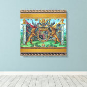 Wapendoek Canvas Afdruk (Insitu (Houten vloer))