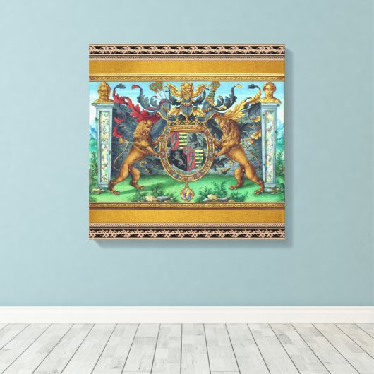 Wapendoek Canvas Afdruk (Insitu (Houten vloer))