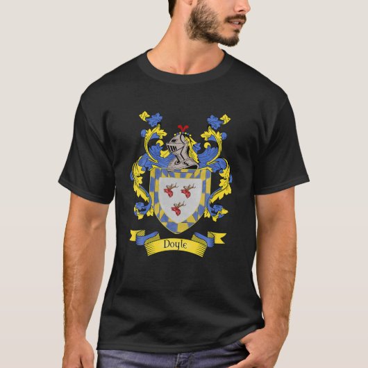 Wapendoek | Doyle Familienaam Crest T-shirt (Voorkant)