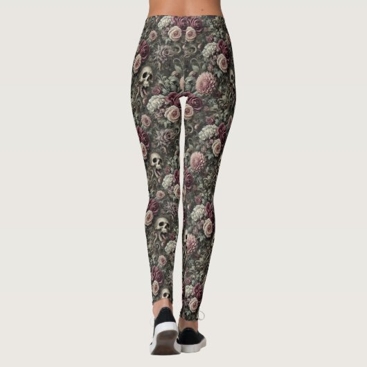 Wapenen in de Rozen - Gotisch Victoriaans Delirium Leggings (Achterkant)