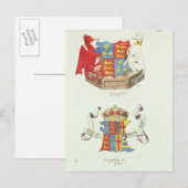 Wapenhoeken van Henry VII en Elizabeth of York Briefkaart (Voorkant / Achterkant)