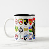 Wapenhogeschool van Heraldry Tweekleurige Koffiemok (Links)