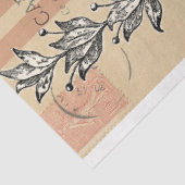 Wapenhuisschoen en Briefkaart met roosterleeftijd  Tissuepapier (Detail)