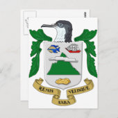 Wapenjassen Saba Briefkaart (Voorkant / Achterkant)