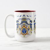 Wapenjassen Tweekleurige Koffiemok (Links)