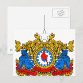 WAPENKAT - MYANMAR SYMBOOL BRIEFKAART (Voorkant / Achterkant)