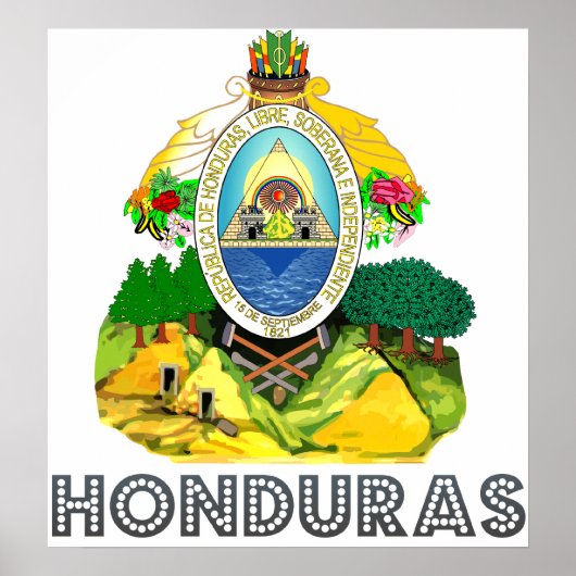 Wapenkat van Honduras Poster (Voorkant)