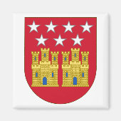 Wapenmagneet van de Gemeenschap van Madrid Magneet (Voorkant)