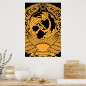 Wapenmakreel van de Sovjet-Unie Wreater Russisch Poster (Keuken)
