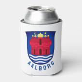 Wapenmantel Aalborg - DENEMARKEN Blikjeskoeler (Blikje Voorkant)