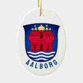 Wapenmantel Aalborg - DENEMARKEN Keramisch Ornament (Achterkant)