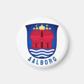 Wapenmantel Aalborg - DENEMARKEN Magneet (Voorkant)