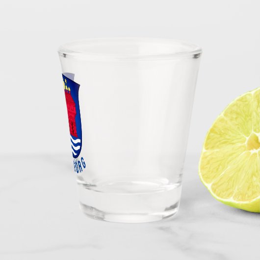 Wapenmantel Aalborg - DENEMARKEN Shot Glas (Rechts)