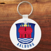 Wapenmantel Aalborg - DENEMARKEN Sleutelhanger (Voorkant)